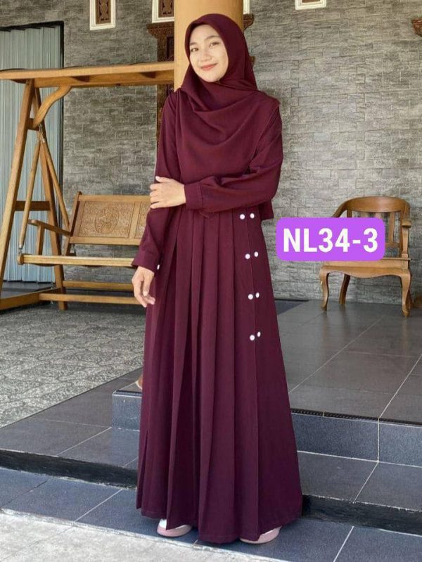 Queen Burqa NL34-3 ( Maroon )