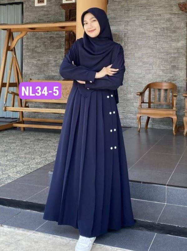 Queen Burqa NL34-3 ( Maroon ) - Image 2